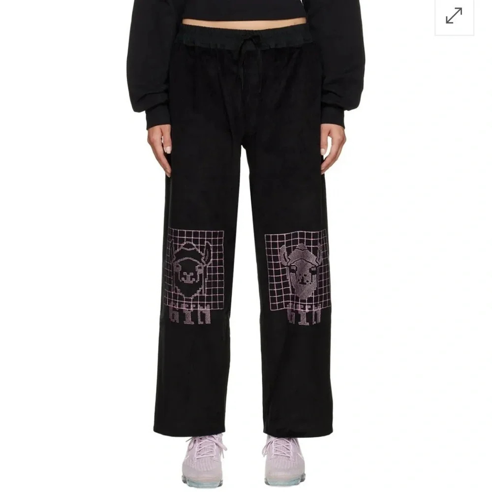 BERNHARD WILLHELM 
Wide-Leg Lounge Pants - Black - Picture 2 of 6